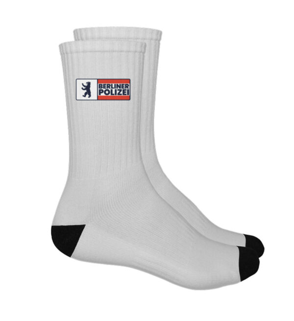 Berliner Polizei Rectangle Berlin Flagge - Logo Socken-7008
