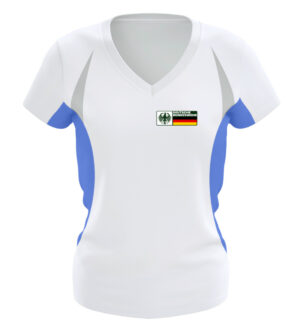 Bundeswehr Adler Deutschland - Frauen Laufshirt tailliert geschnitten-6751