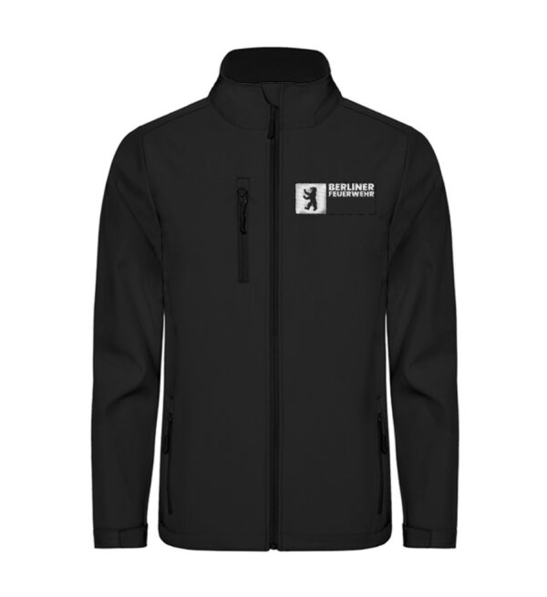 Berliner Feuerwehr Rectangle - Unisex Softshell Jacket mit Stick-16