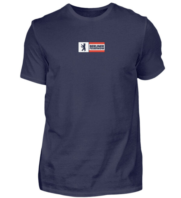 Berliner Feuerwehr Rectangle Bln Flagge - Herren Shirt-198