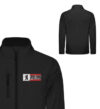 Berliner Polizei Rectangle Berlin Flagge - Unisex Softshell Jacket mit Stick-16