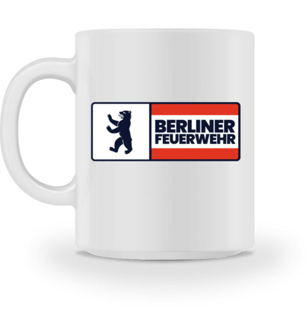 Berliner Feuerwehr Rectangle Bln Flagge - Tasse-3