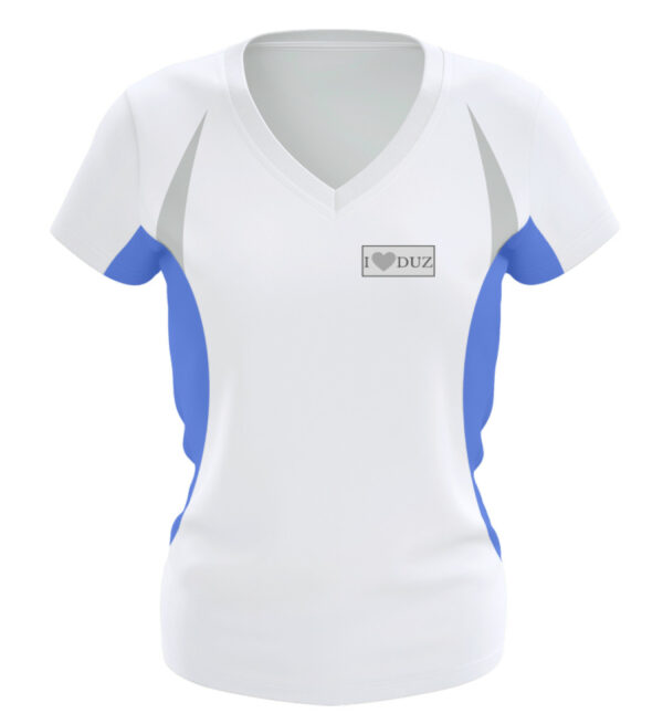 I love DUZ - Frauen Laufshirt tailliert geschnitten-6751