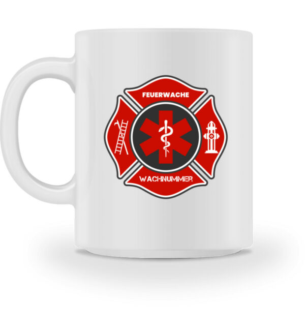 Feuerwehr-Medizin personalisierbar - Tasse-3