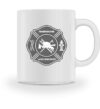 Feuerwehr-Helm Grau personalisierbar - Tasse-3