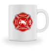 Feuerwehr-Helm Rot personalisierbar - Tasse-3