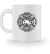 Feuerwehr-Helm Grau personalisierbar - Tasse-3