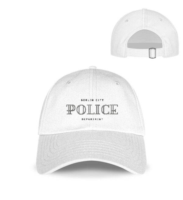 BCPD - White - Baseball Cap mit Stickerei-3