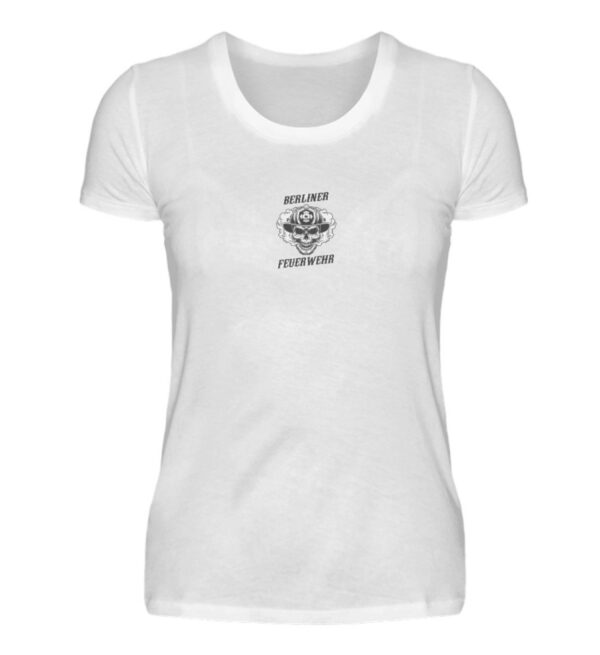 Berliner Feuerwehr Skull - Damenshirt-3
